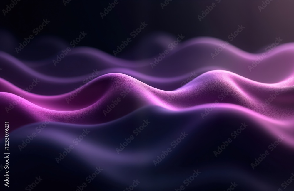 Poster abstract modern design wallpaper texture. purple light lines create overlap layer effect on dark spa