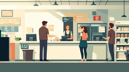 Fototapeta premium Professional Customer Service Design Vector Illustration for Marketing Campaigns