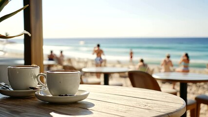 2_Beachside Cafe Serving Tourists in Summer Season
