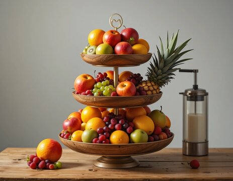 Frutas variadas, alimentaci&oacute;n saludable.