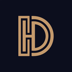 Fototapeta premium HD modern letter logo design