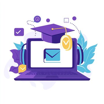 Online graduation, e-learning, virtual degree.