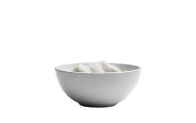 Bowl of Fluffy Dumplings Filled with Steaming Hot Goodness Isolated on Transparent Background.