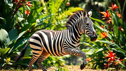 "Zebra Scream Zoo - Vibrant Wildlife Photography