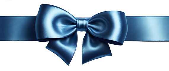 Blue bow ribbon knot blue tie gift transparent PNG background