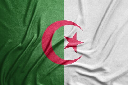 Flag of Algieria, National flag, fabric	