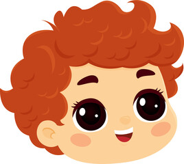 face baby kid character cute cartoon illustration design