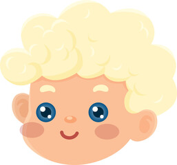 face baby kid character cute cartoon illustration design