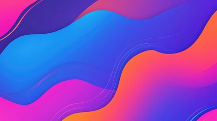 Modern brochure template featuring fluid gradient lines and cartoon textures, perfect for an eyecatching identity card design.