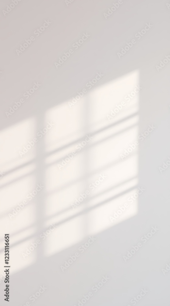 Poster soft light and shadows create a tranquil backdrop in a simple interior space
