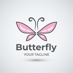 Abstract butterfly logo icon design