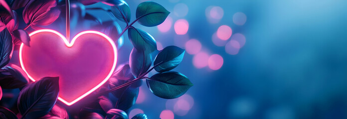 Abstract valentines day background, neon light concept colorful new hd wallpaper, Valentinea??s Day hearts and love