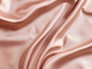 Fototapeta premium Shimmering Peach Satin: A luxurious and elegant image showcasing the rich texture and subtle sheen of peach-colored satin fabric.