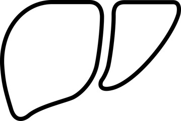 人間の肝臓のアイコン