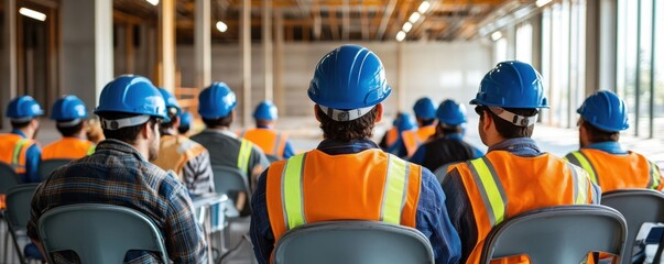 Construction Workers Safety Meeting