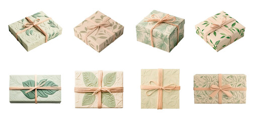 These stylish and elegant gift boxes showcase beautiful botanical patterns, making them ideal for ecoconscious gifting