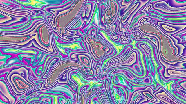 mooth animation of colorful psychedelic liquid swirls, perfect for music videos, vj sets