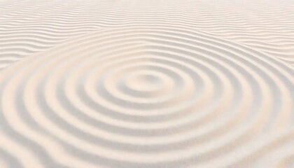 Concentric Sand Ripples Create a Peaceful Scene