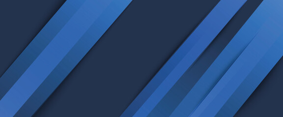 Obraz premium Abstract blue and gray triangle on dark color geometric design. modern papercut futuristic background vector illustration.Eps10 vector