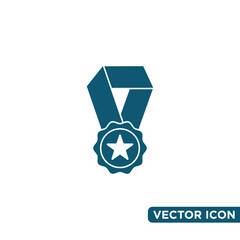 Simple Rewards and Badges Icon Design Template 