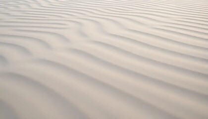 White Sand Dunes Showing Windswept Patterns