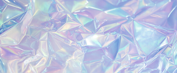 A holographic gradient background with soft pastel colors, blending subtle rainbow and purple hues. The gentle transitions create an ethereal, dreamy effect, giving the design a light, otherworldly fe