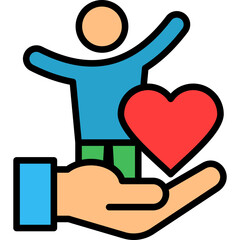Personal Care lineal color icon