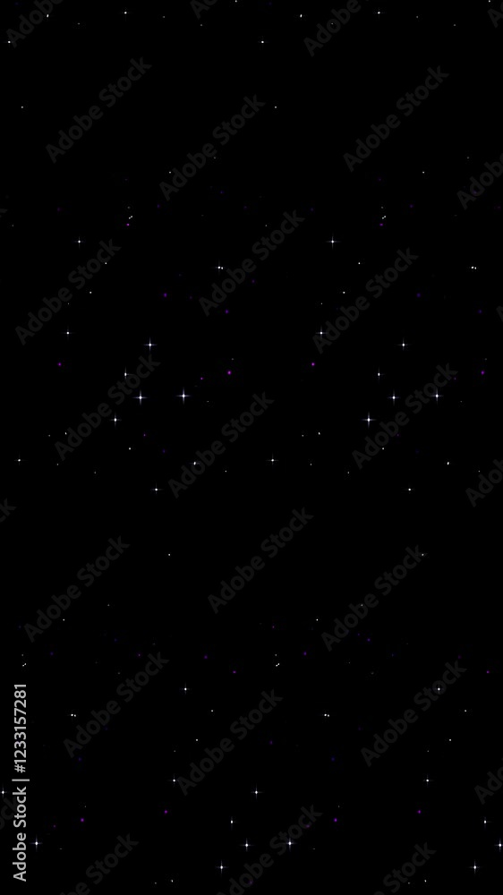Wall mural vertical purple glitter sparkles falling background 4k loop features glitter in various shades of pu