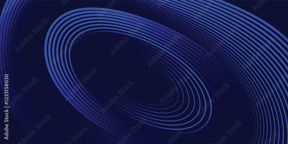 Poster abstract blue background with glowing curved lines. shiny blue swirl curve lines design. spiral line