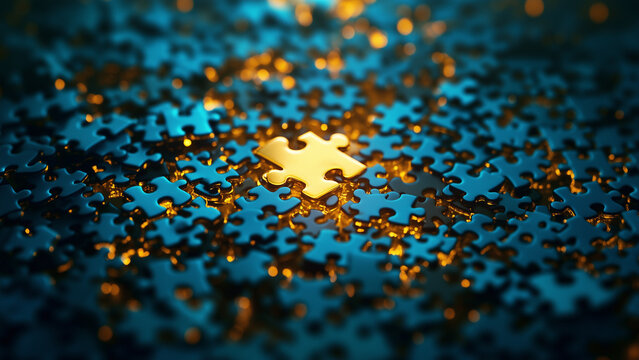 Golden Puzzle Piece: The Missing Link in a Sea of Blue