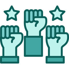 Team Spirit solid icon