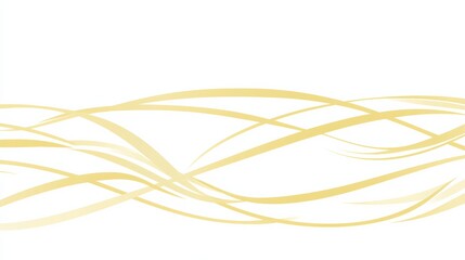 Flowing golden waves abstract design digital art minimalist style creative environment close-up viewpoint