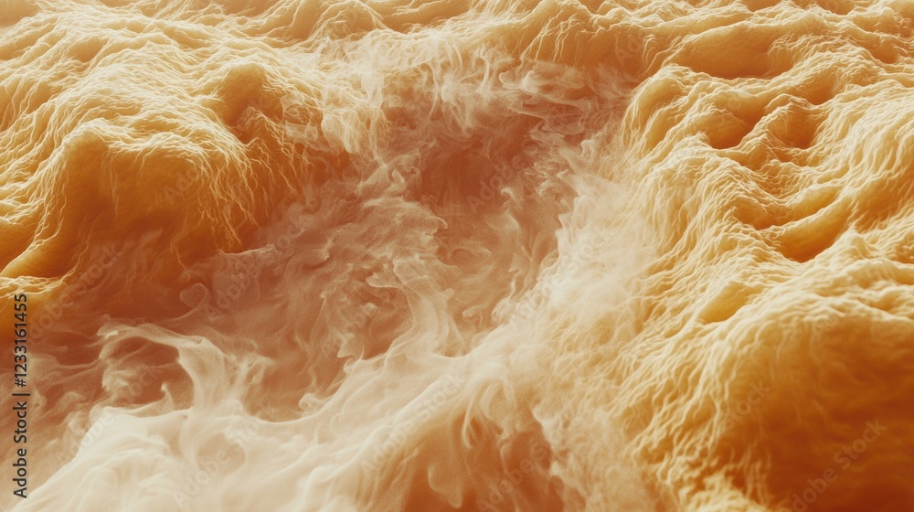 Poster fluid dynamics in action a close-up of surging waves natural setting digital artwork abstractive vie