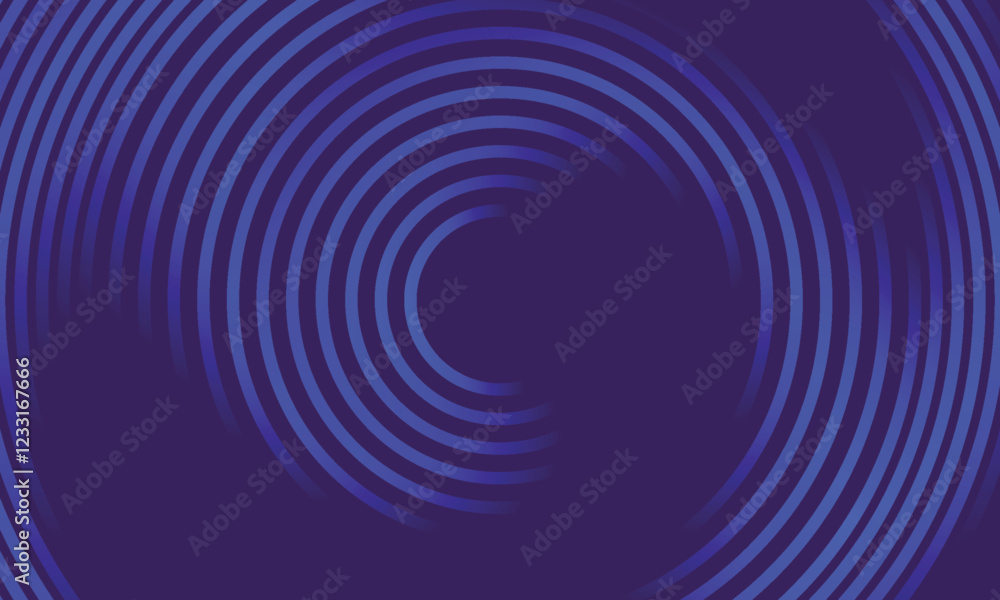 Aufkleber blue abstract background with glowing circles. swirl circular lines pattern. geometric spiral. twirl