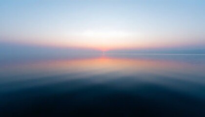 Serene Sunset Reflection Over Calm Water