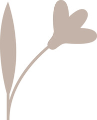 Handdrawn Folk Style Flower