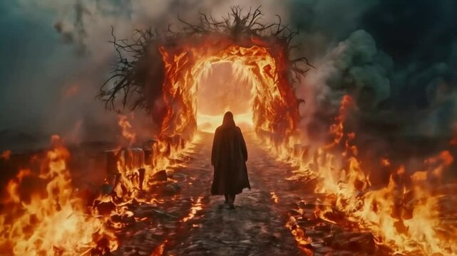 The road to hell. Creepy video clip.