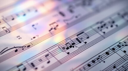 close up of music notes