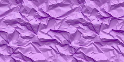 Fototapeta premium Purple crumpled paper seamless texture.
