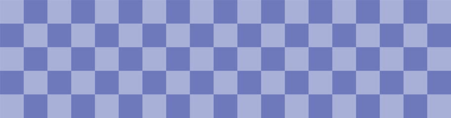 Abstract purple checkered pattern background with alternating light and dark violet squares. Concept of geometric symmetry, modern minimalism, texture, banner for creative and design projects