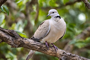 Fototapeta premium Eurasian Collared Dove Close-up