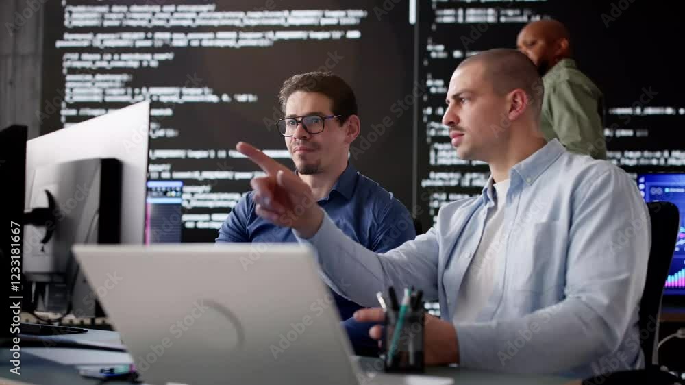 Poster Software Engineer Developers Using Computers