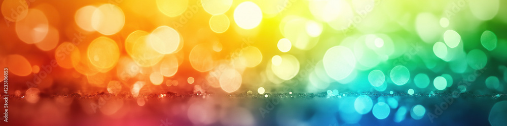 Poster rainbow bokeh spectrum