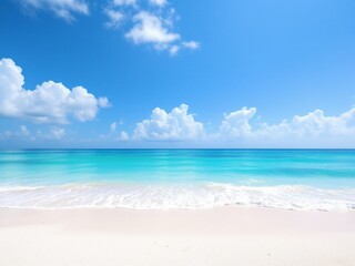 Fototapeta premium The sun, sand, and sea: paradise on earth. 