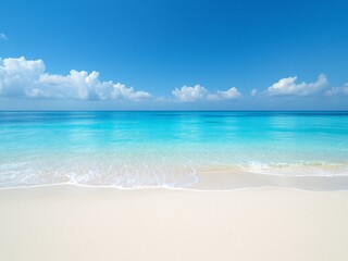 Fototapeta premium The sun, sand, and sea: paradise on earth. 