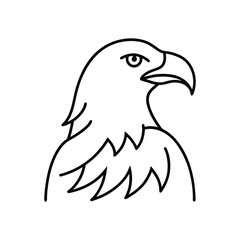 eagle illustration vector art isolated on a white background
