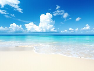 Fototapeta premium The sun, sand, and sea: paradise on earth. 