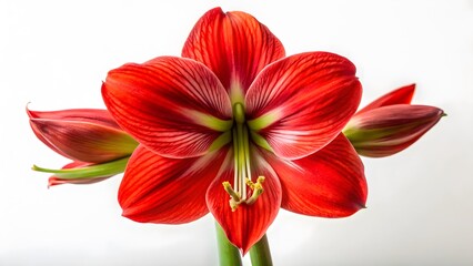 Red Amaryllis Flower Close-up