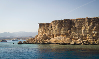 cliff view from the sea