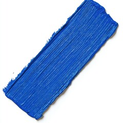 Fototapeta premium Blue paint stroke, textured, white background, art design, website banner